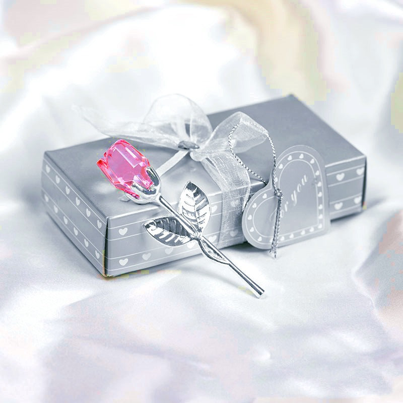 Crystal Metal Rose Gift