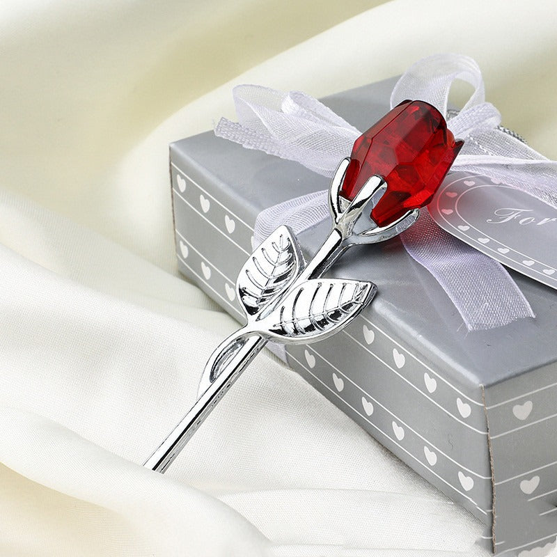 Crystal Metal Rose Gift