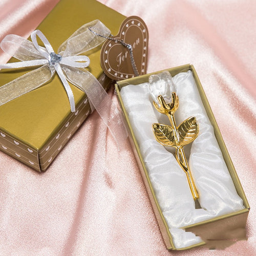 Crystal Metal Rose Gift