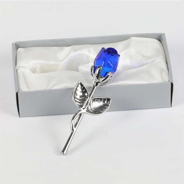 Crystal Metal Rose Gift