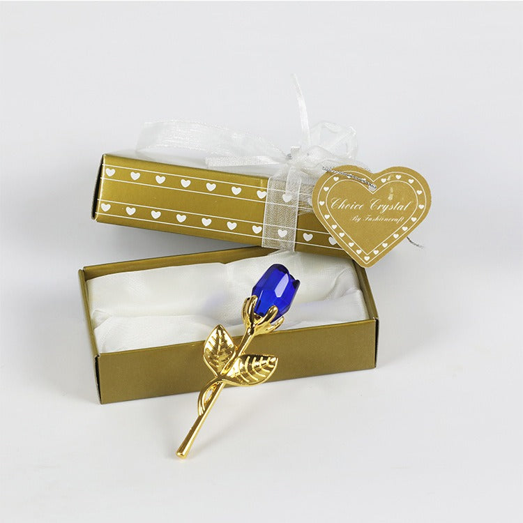 Crystal Metal Rose Gift
