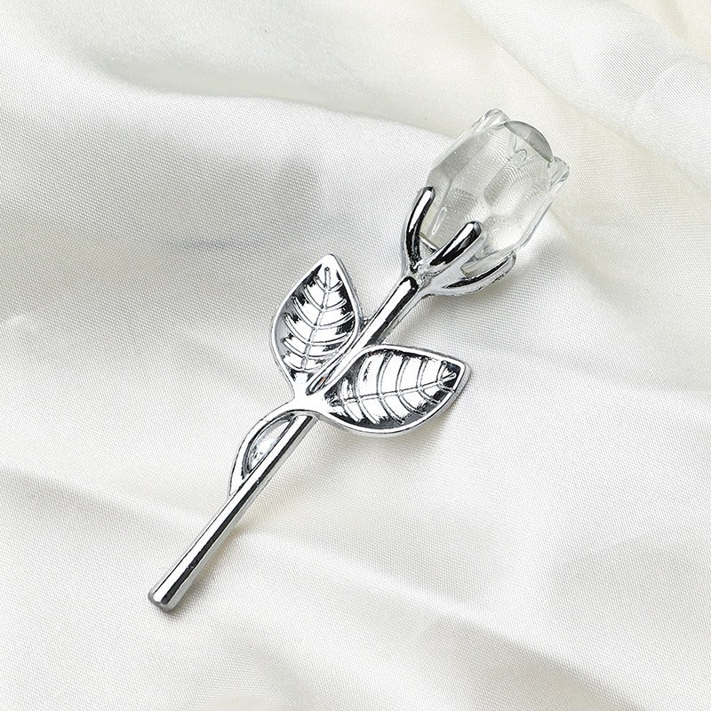 Crystal Metal Rose Gift