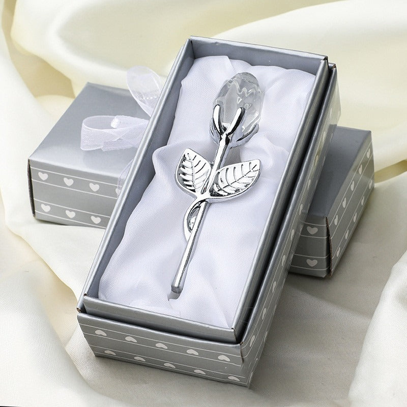 Crystal Metal Rose Gift