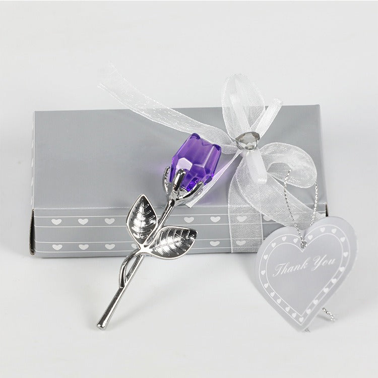 Crystal Metal Rose Gift